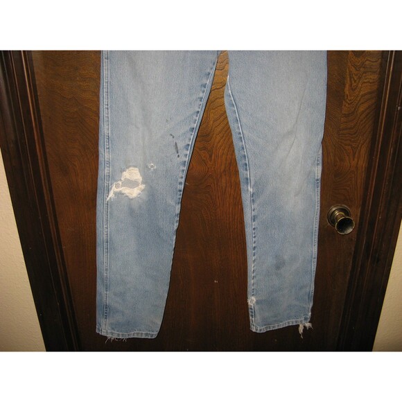 Vintage Mens Wrangler Denim Western BOHO Jeans 31 x 34 DISTRESSED DESTROYED LOOK - Picture 4 of 4
